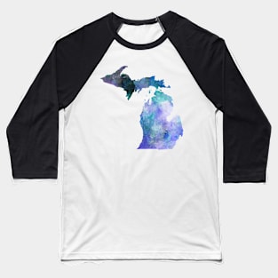 Blue Watercolor Michigan | Stickers and More | Cherie's Art(c)2021 Baseball T-Shirt